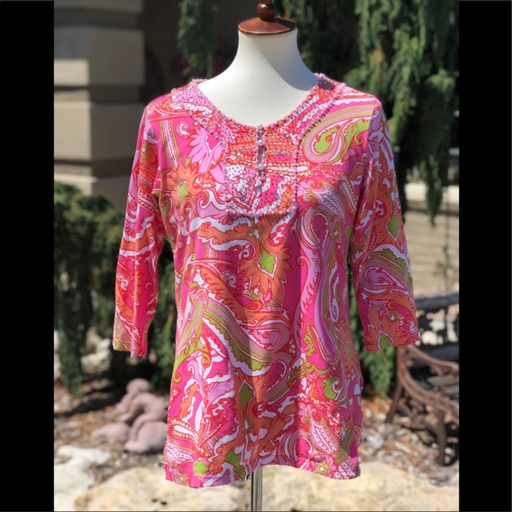 Soft Surroundings tunic top women’s size 4